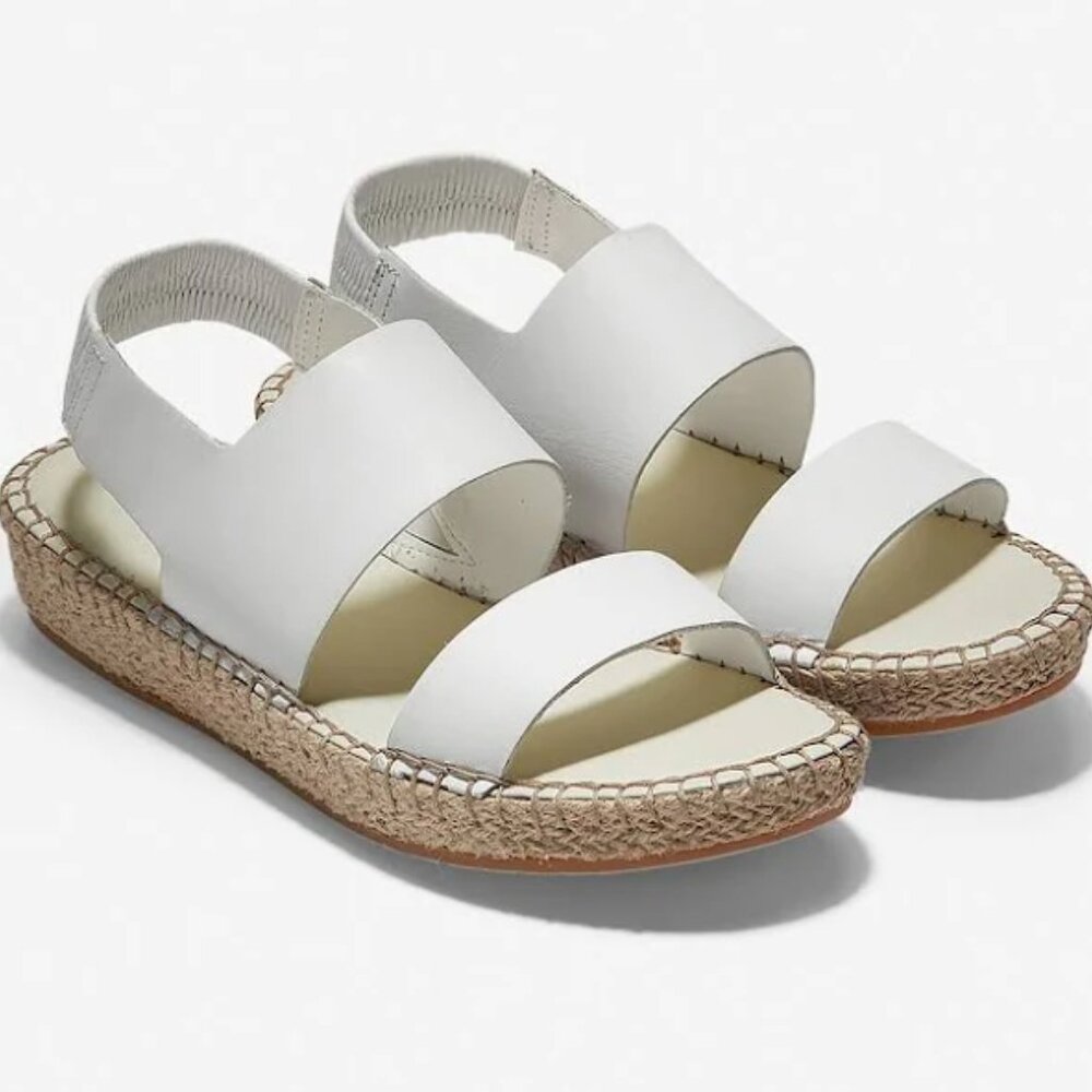 Cole Haan CloudFeel Leather Espadrille Sandals 11M - Picture 3 of 12
